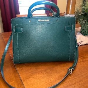 Green Michael Kors purse